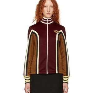 BNWT Gucci Burgundy Track Jacket small RARE